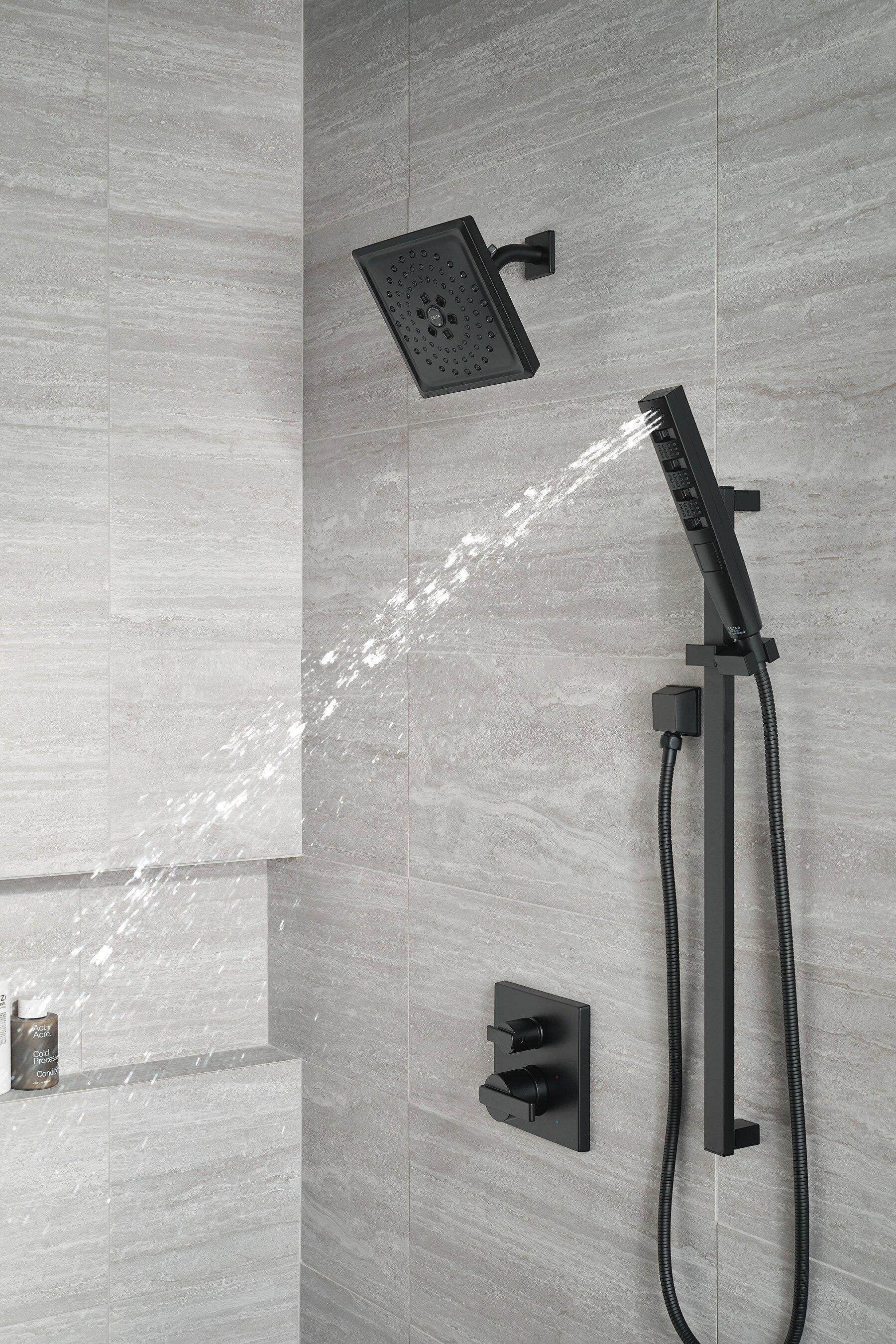 Delta Faucet Matte Black 1/2 in. FNPT x MNPSM Solid Brass Elbow 