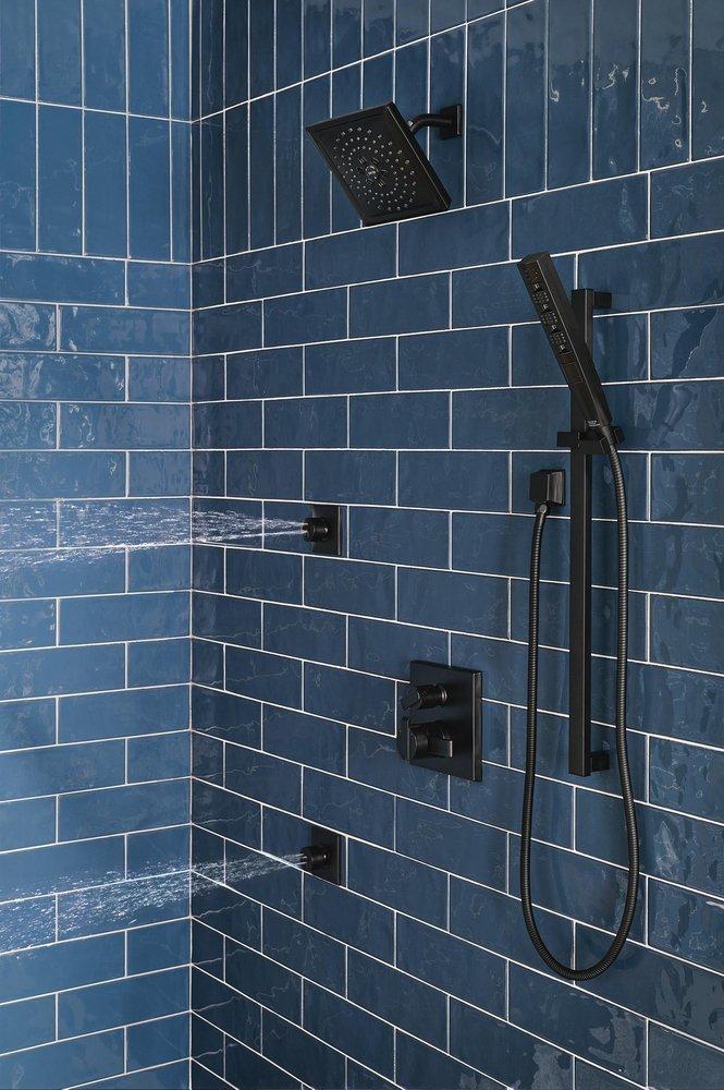 Delta Faucet Matte Black 1/2 in. FNPT x MNPSM Solid Brass Elbow 