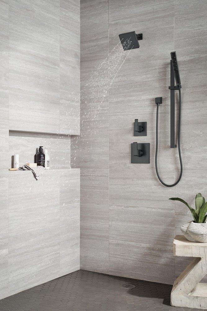 Delta Faucet Matte Black 1/2 in. FNPT x MNPSM Solid Brass Elbow 