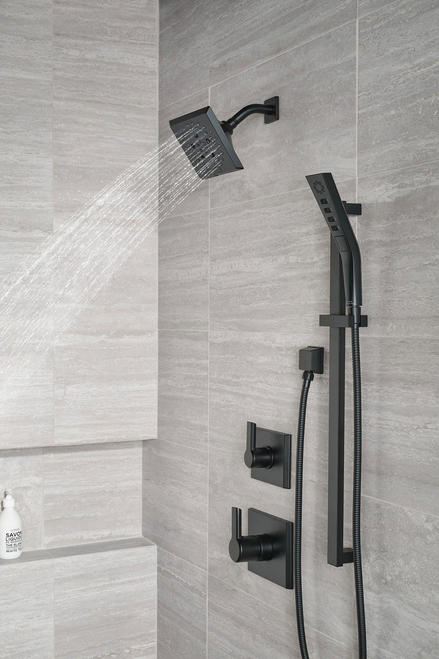 Delta Faucet Matte Black 1/2 in. FNPT x MNPSM Solid Brass Elbow 