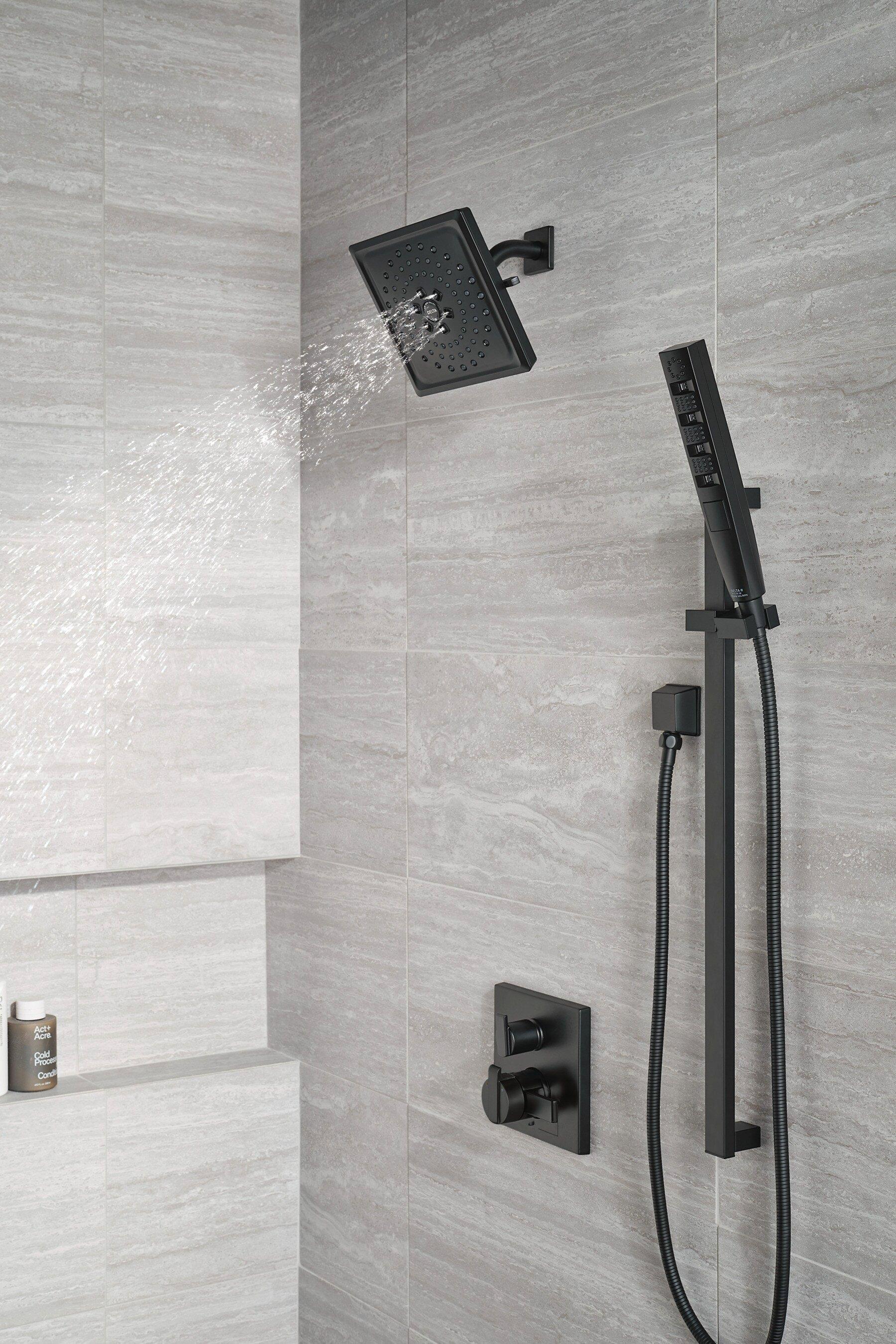 Delta Faucet Matte Black 1/2 in. FNPT x MNPSM Solid Brass Elbow 