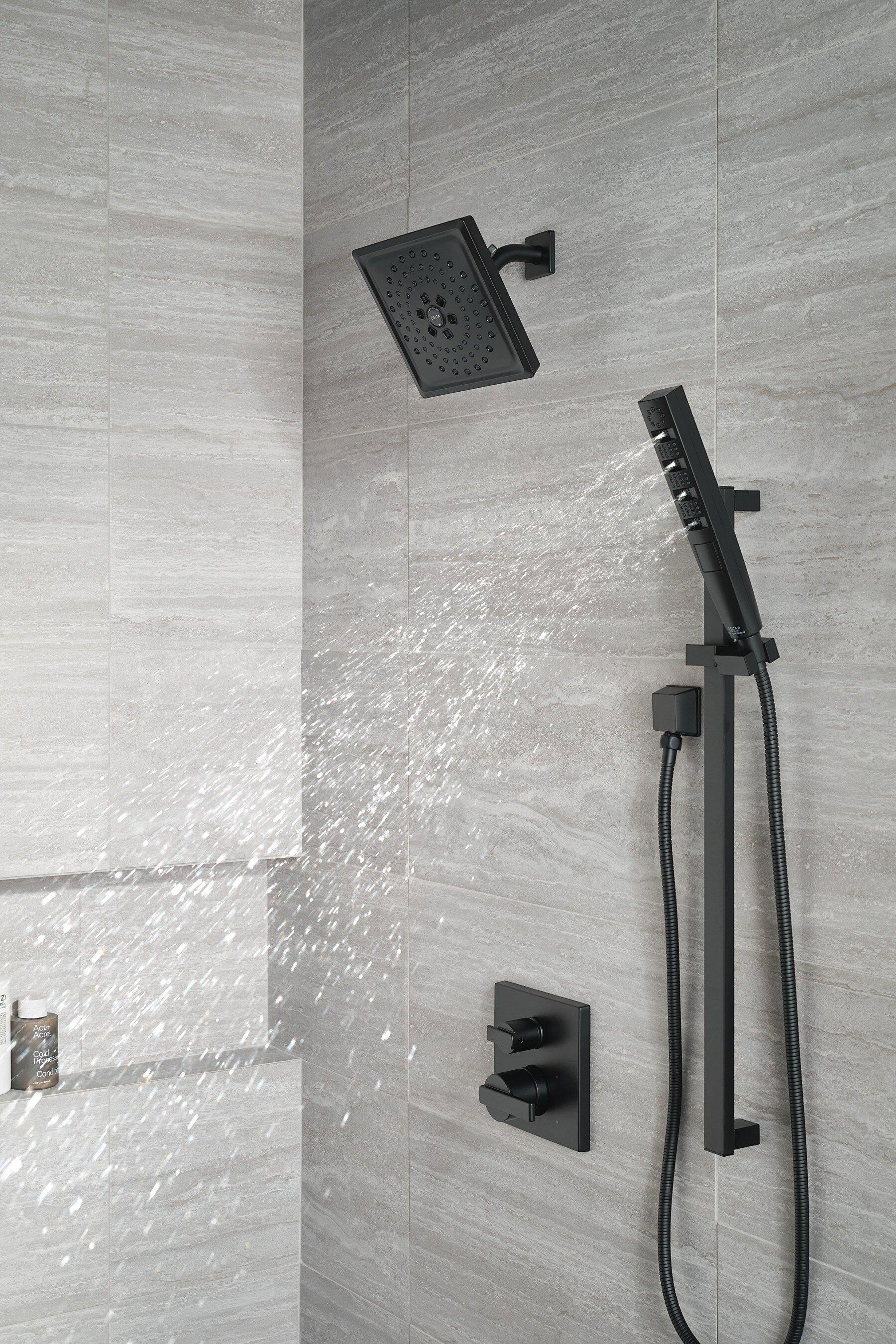 Delta Faucet Matte Black 1/2 in. FNPT x MNPSM Solid Brass Elbow 
