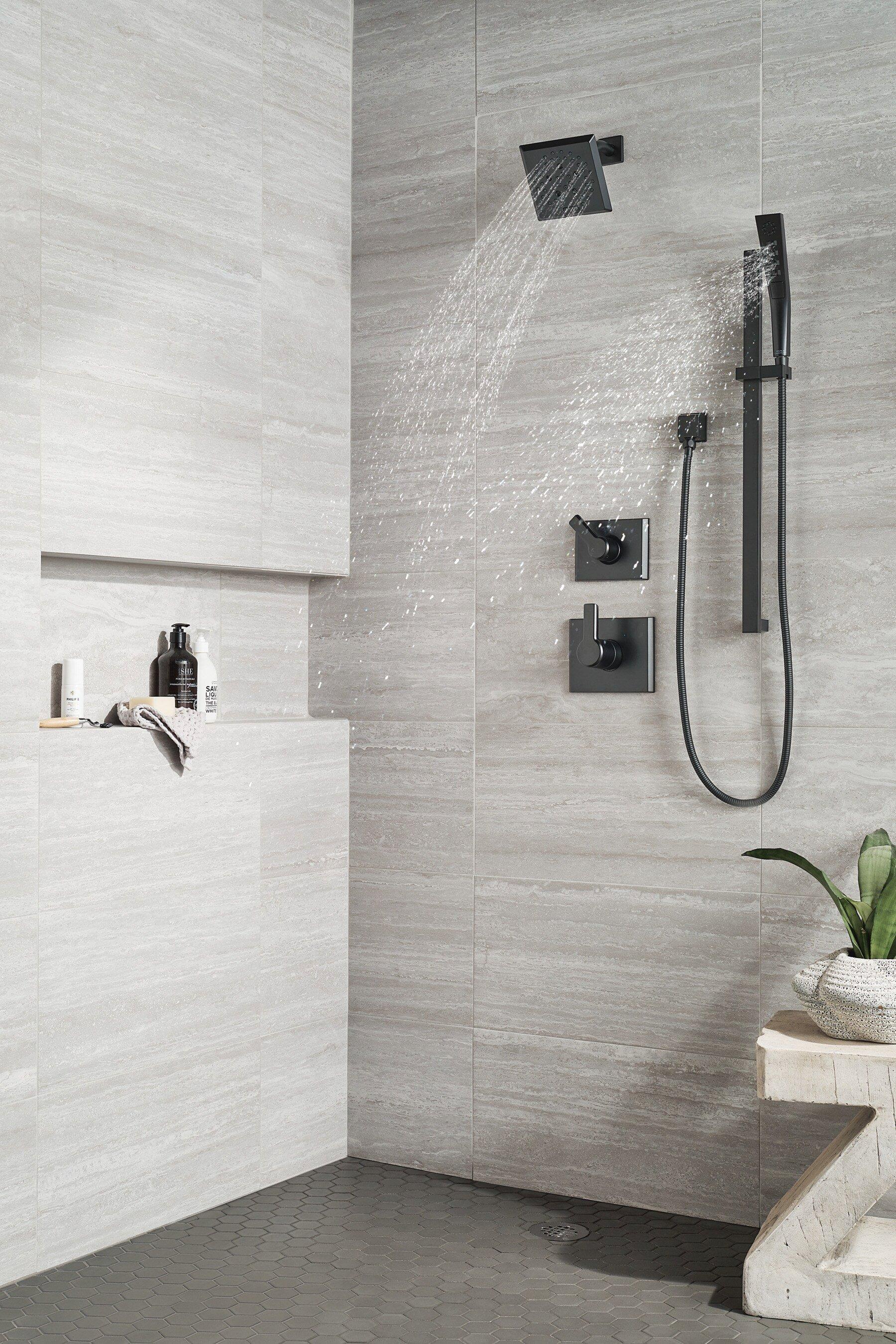 Delta Faucet Matte Black 1/2 in. FNPT x MNPSM Solid Brass Elbow 
