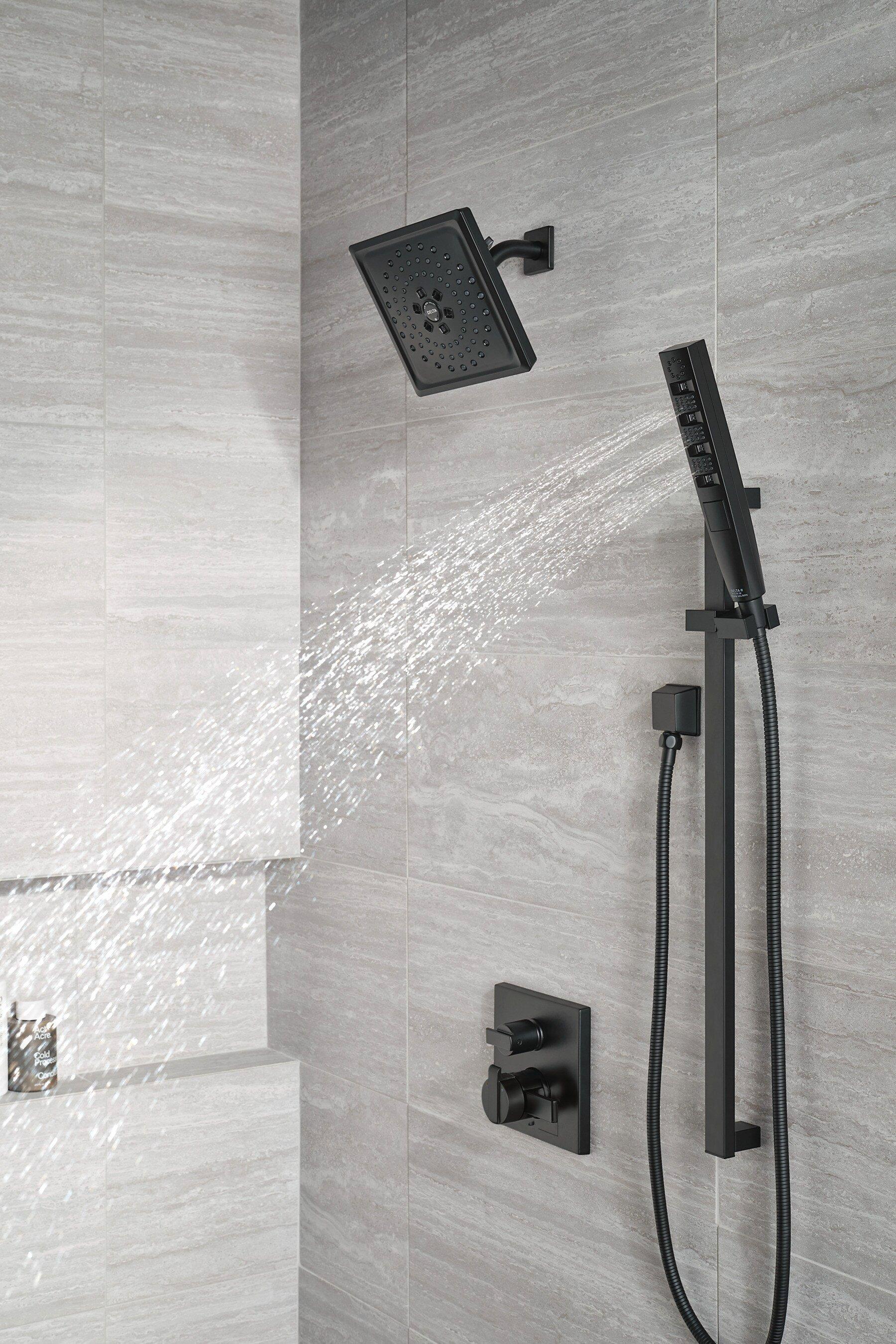 Delta Faucet Matte Black 1/2 in. FNPT x MNPSM Solid Brass Elbow 