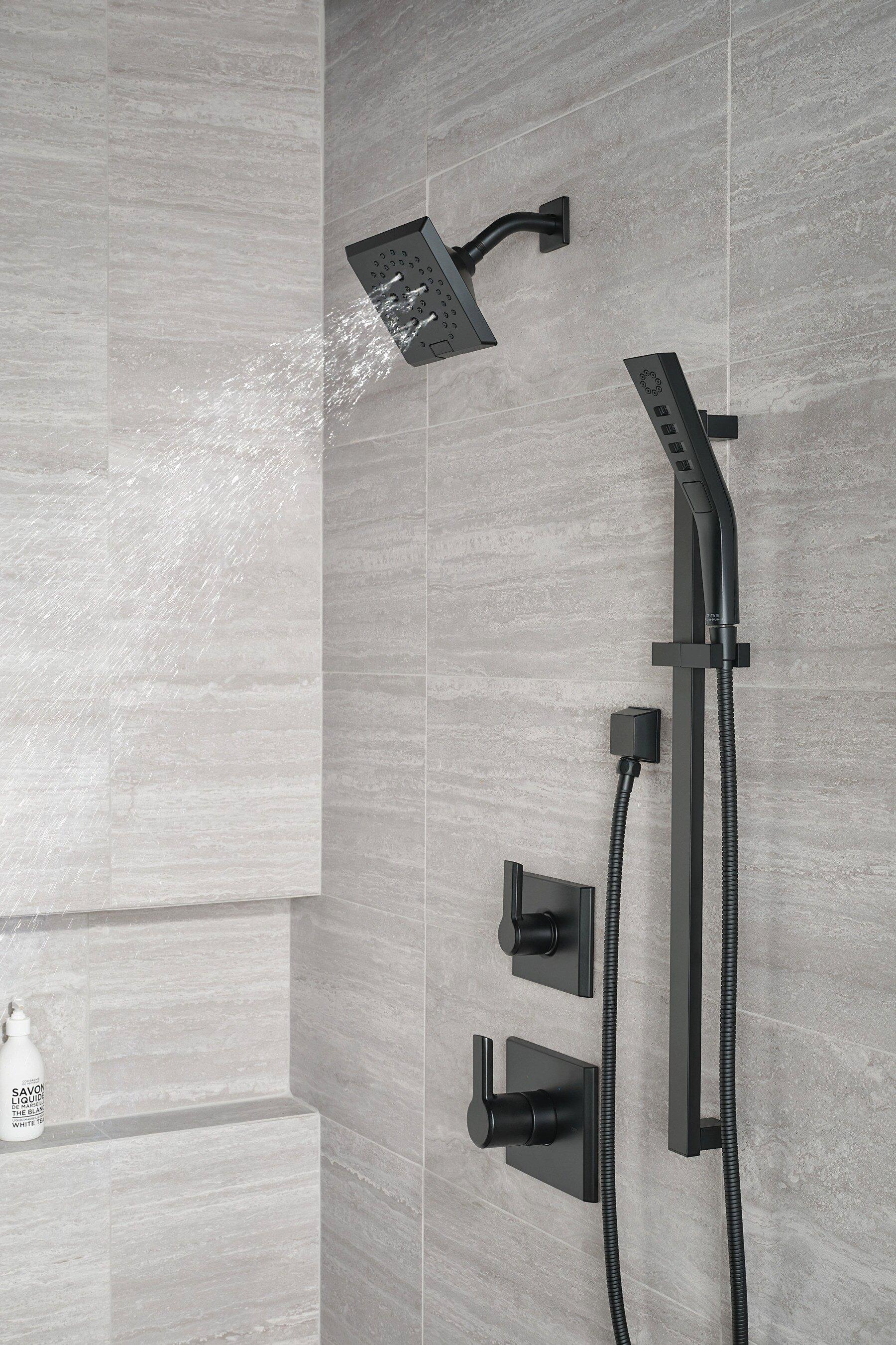 Delta Faucet Matte Black 1/2 in. FNPT x MNPSM Solid Brass Elbow 