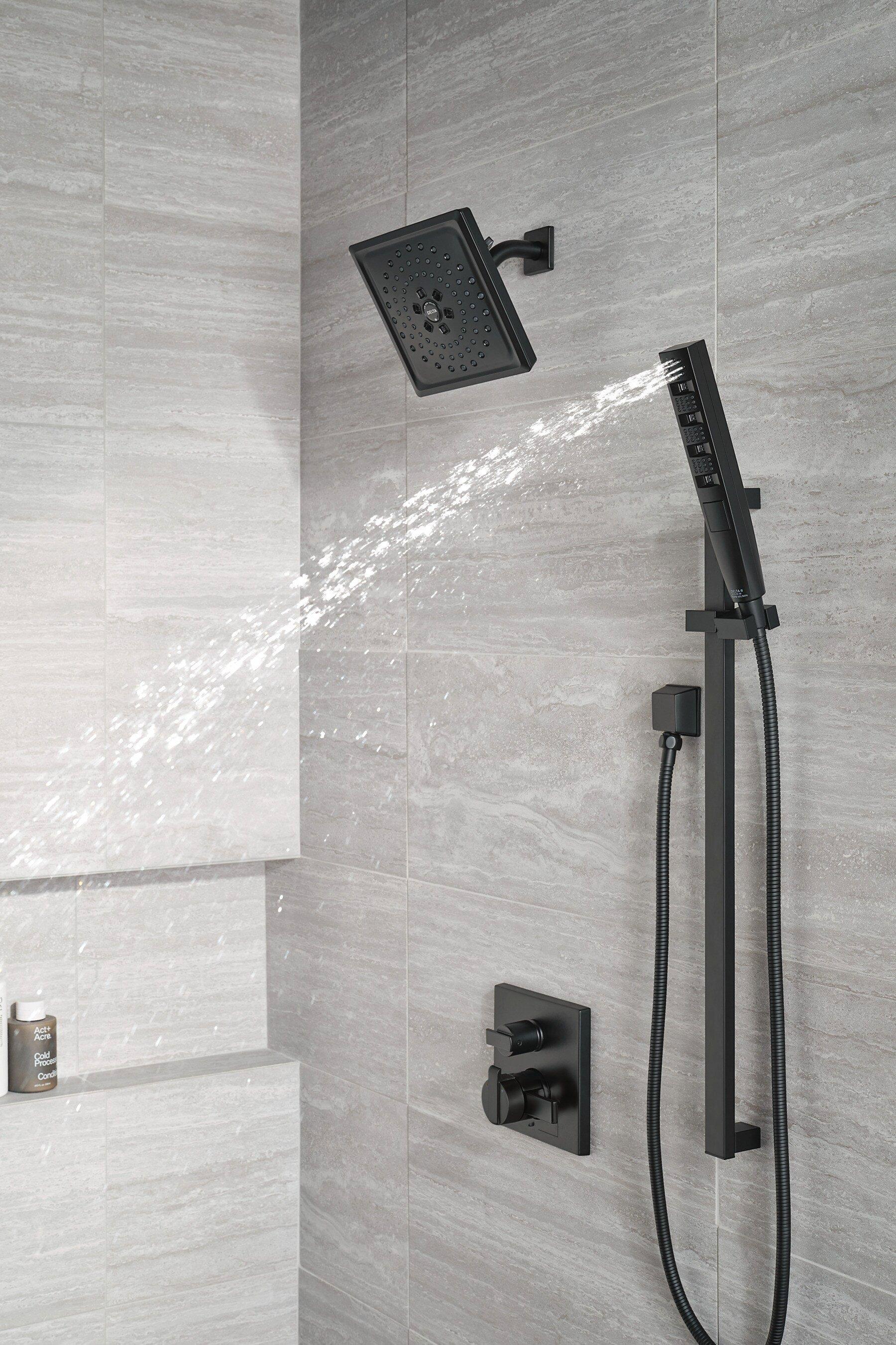 Delta Faucet Matte Black 1/2 in. FNPT x MNPSM Solid Brass Elbow 