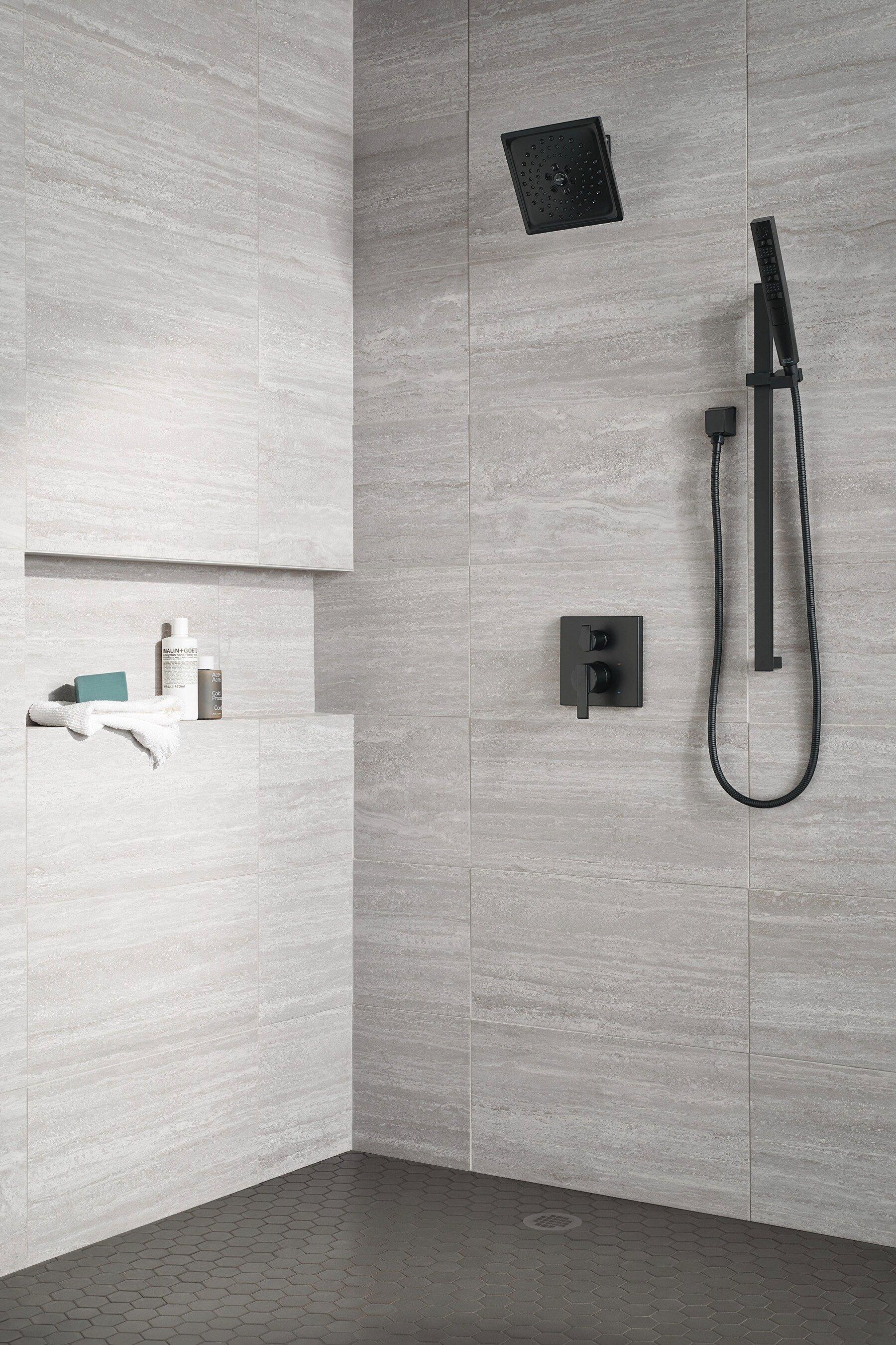 Delta Faucet Matte Black 1/2 in. FNPT x MNPSM Solid Brass Elbow 