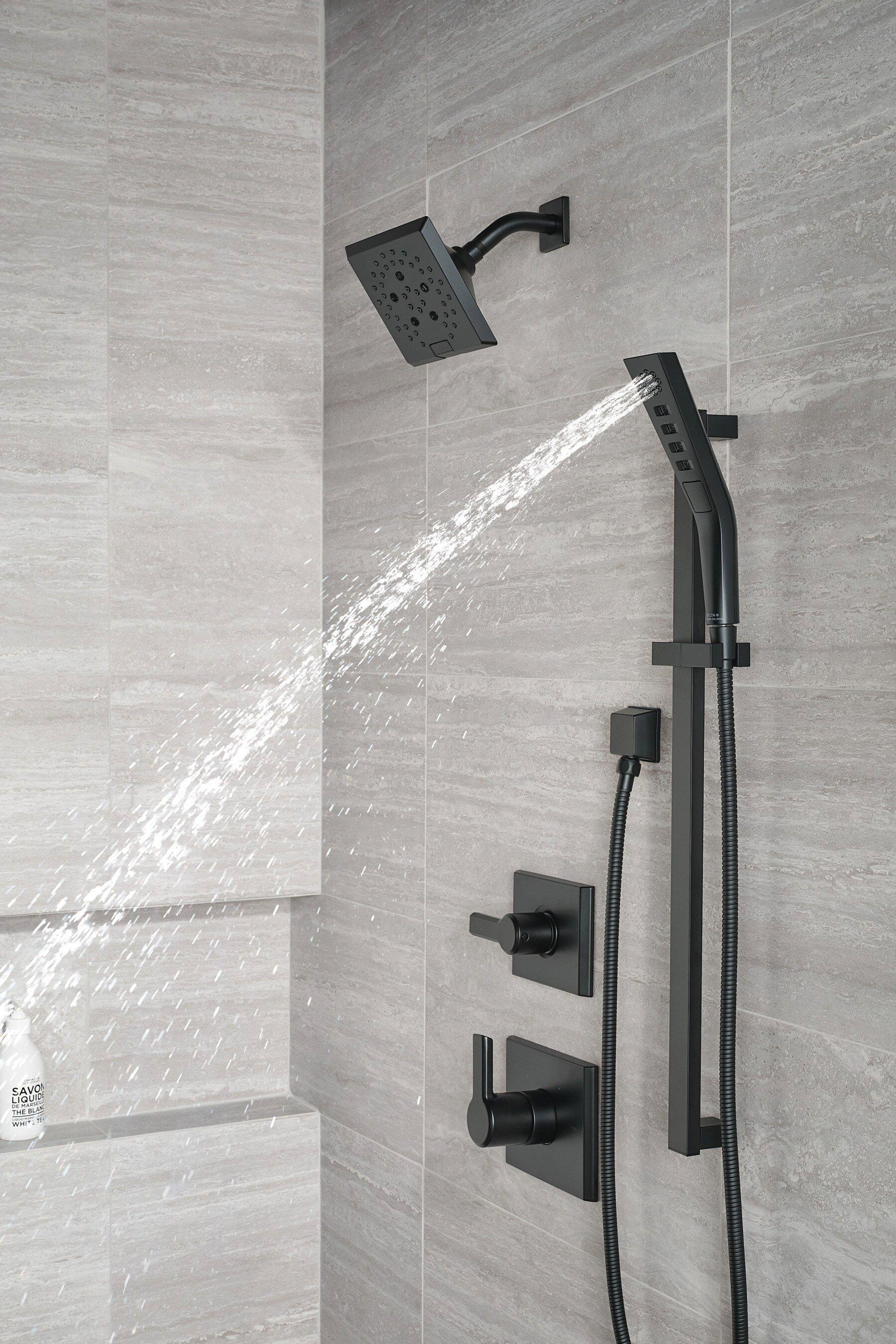 Delta Faucet Matte Black 1/2 in. FNPT x MNPSM Solid Brass Elbow 