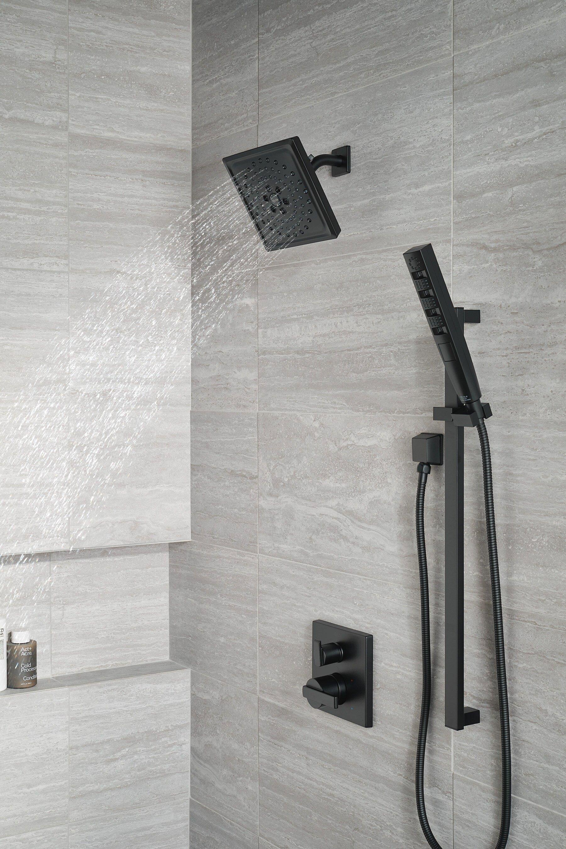 Delta Faucet Matte Black 1/2 in. FNPT x MNPSM Solid Brass Elbow 