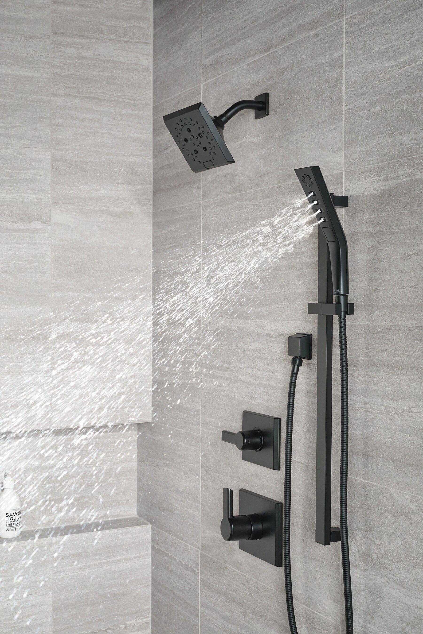 Delta Faucet Matte Black 1/2 in. FNPT x MNPSM Solid Brass Elbow 