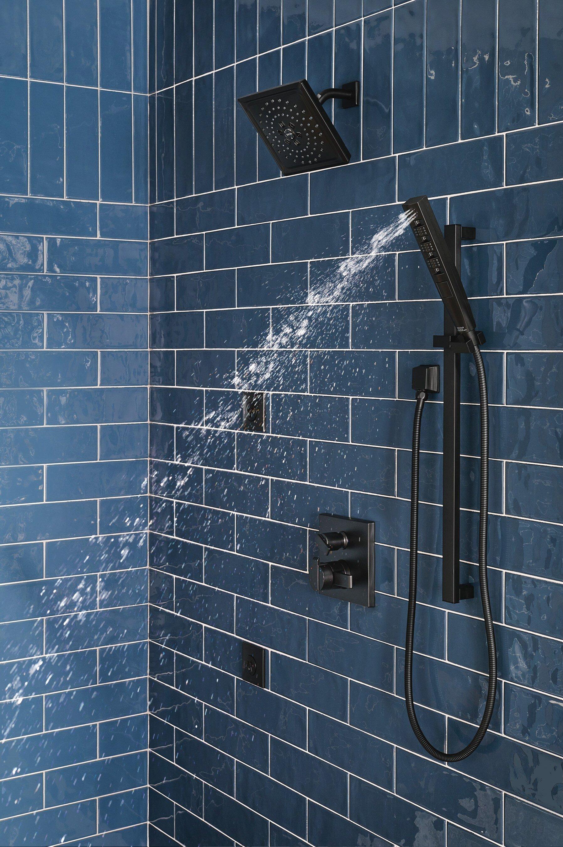 Delta Faucet Matte Black 1/2 in. FNPT x MNPSM Solid Brass Elbow 