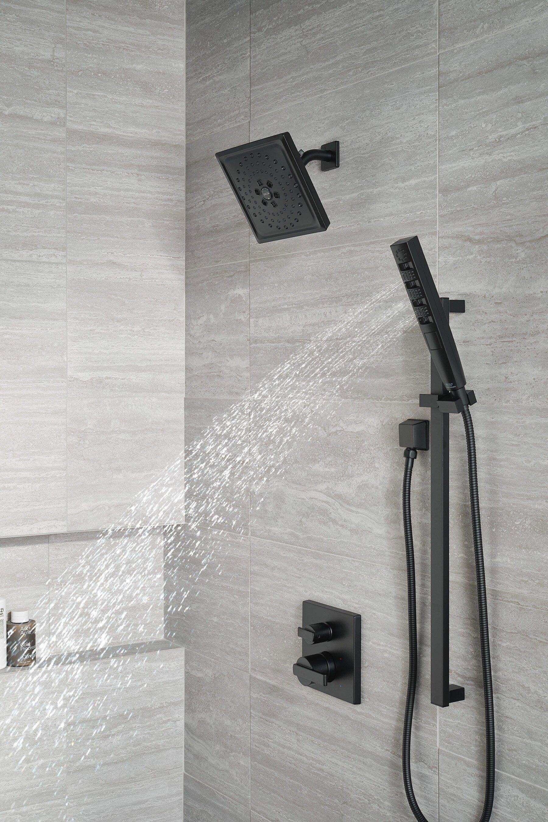Delta Faucet Matte Black 1/2 in. FNPT x MNPSM Solid Brass Elbow 