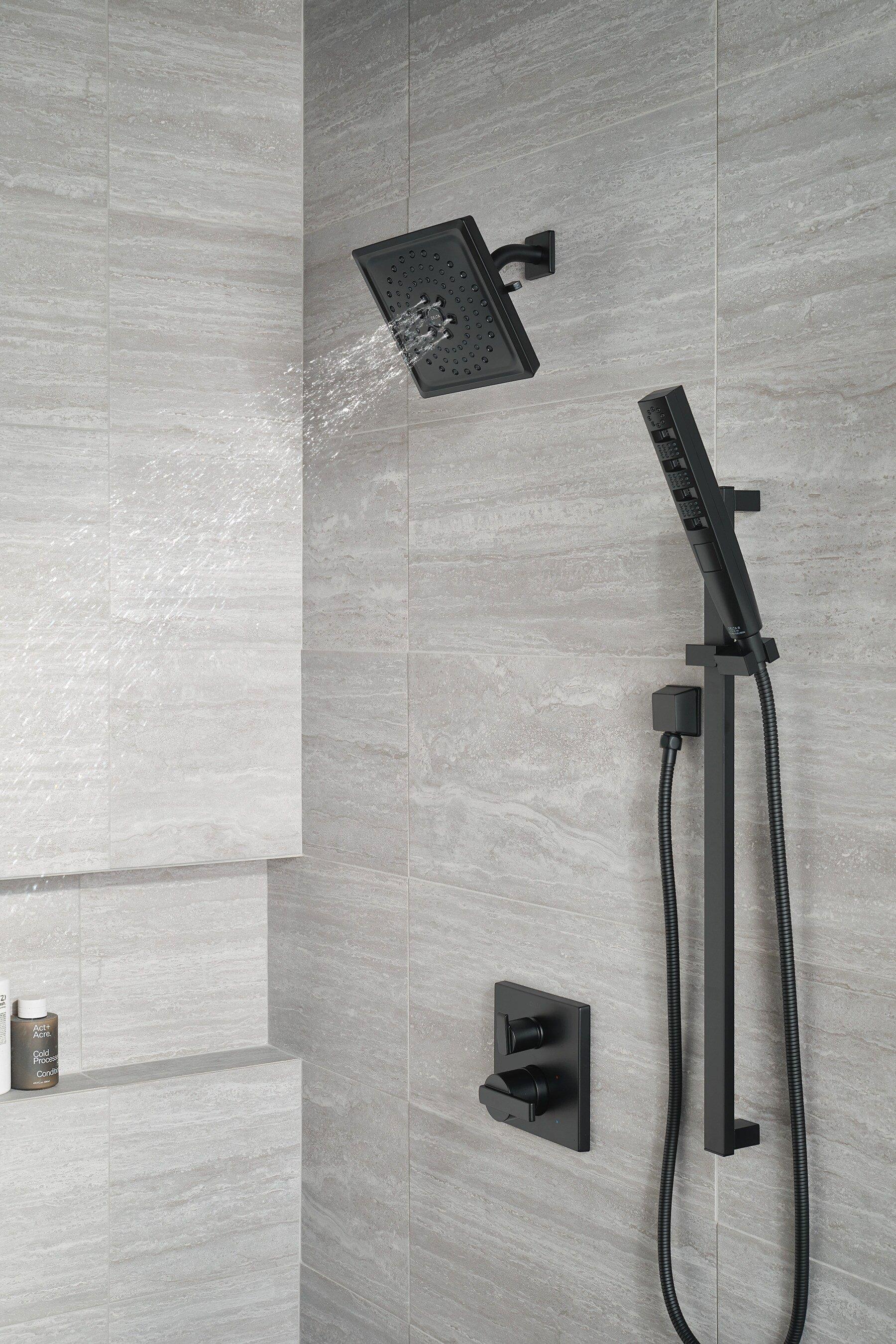 Delta Faucet Matte Black 1/2 in. FNPT x MNPSM Solid Brass Elbow 