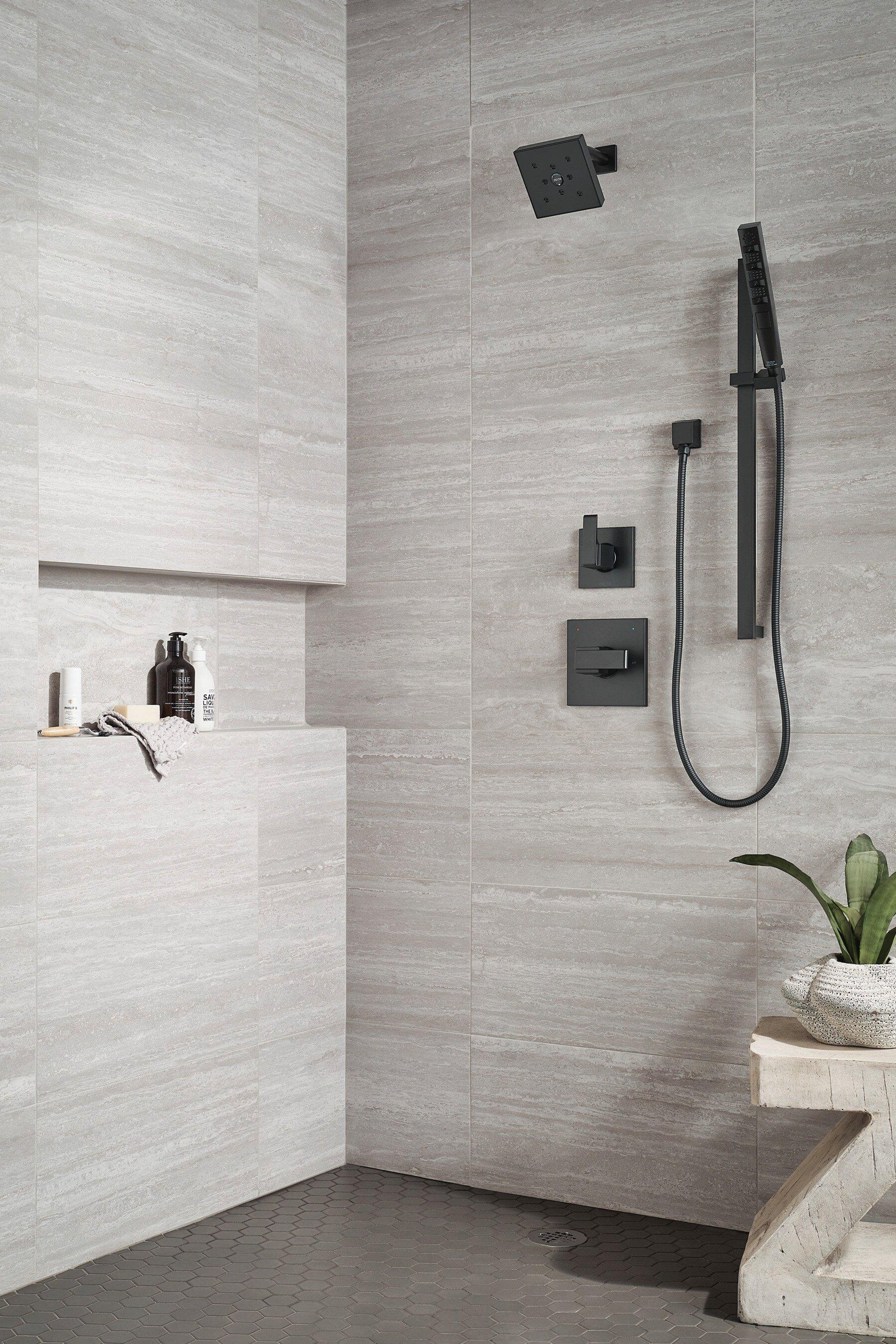 Delta Faucet Matte Black 1/2 in. FNPT x MNPSM Solid Brass Elbow 