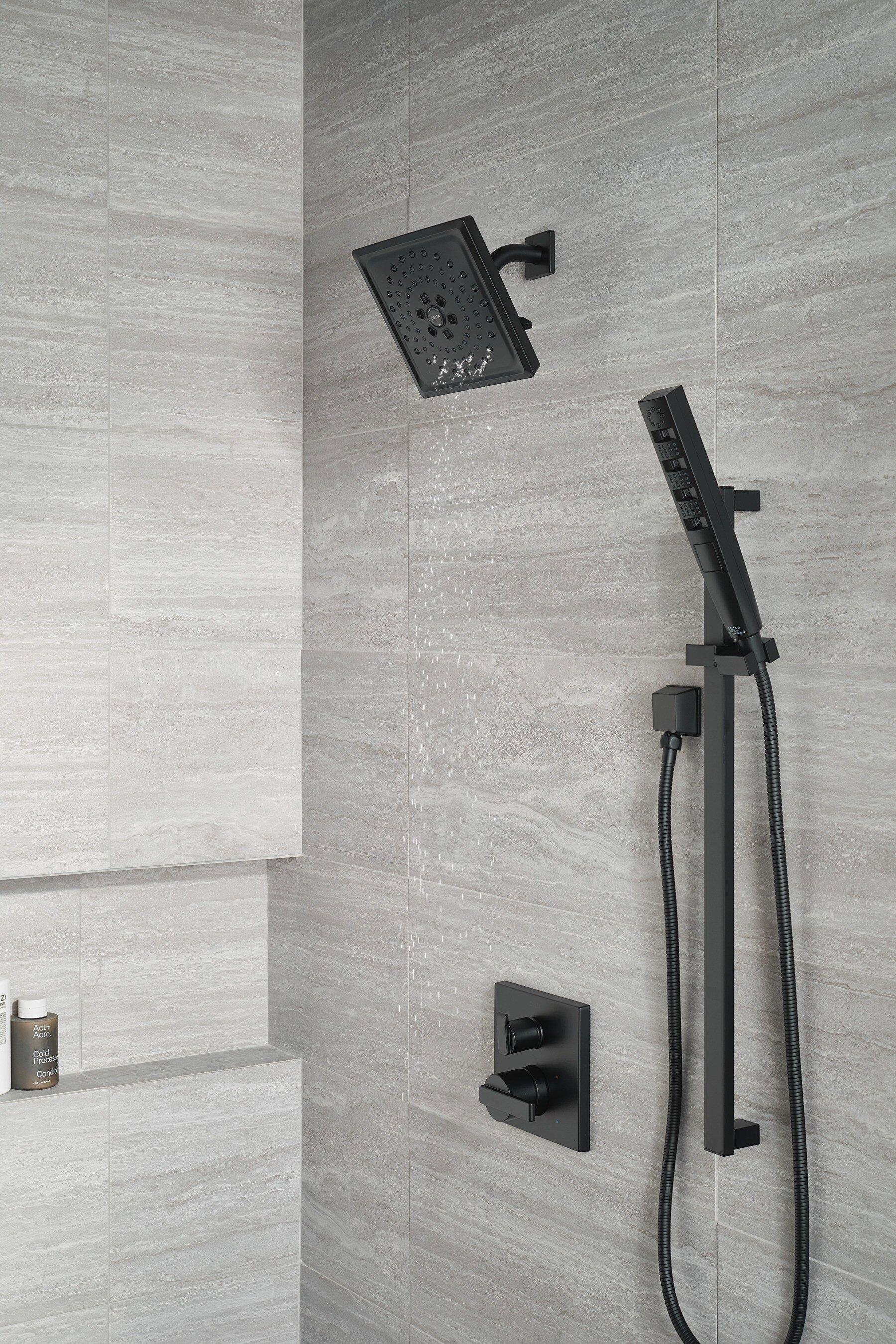 Delta Faucet Matte Black 1/2 in. FNPT x MNPSM Solid Brass Elbow 
