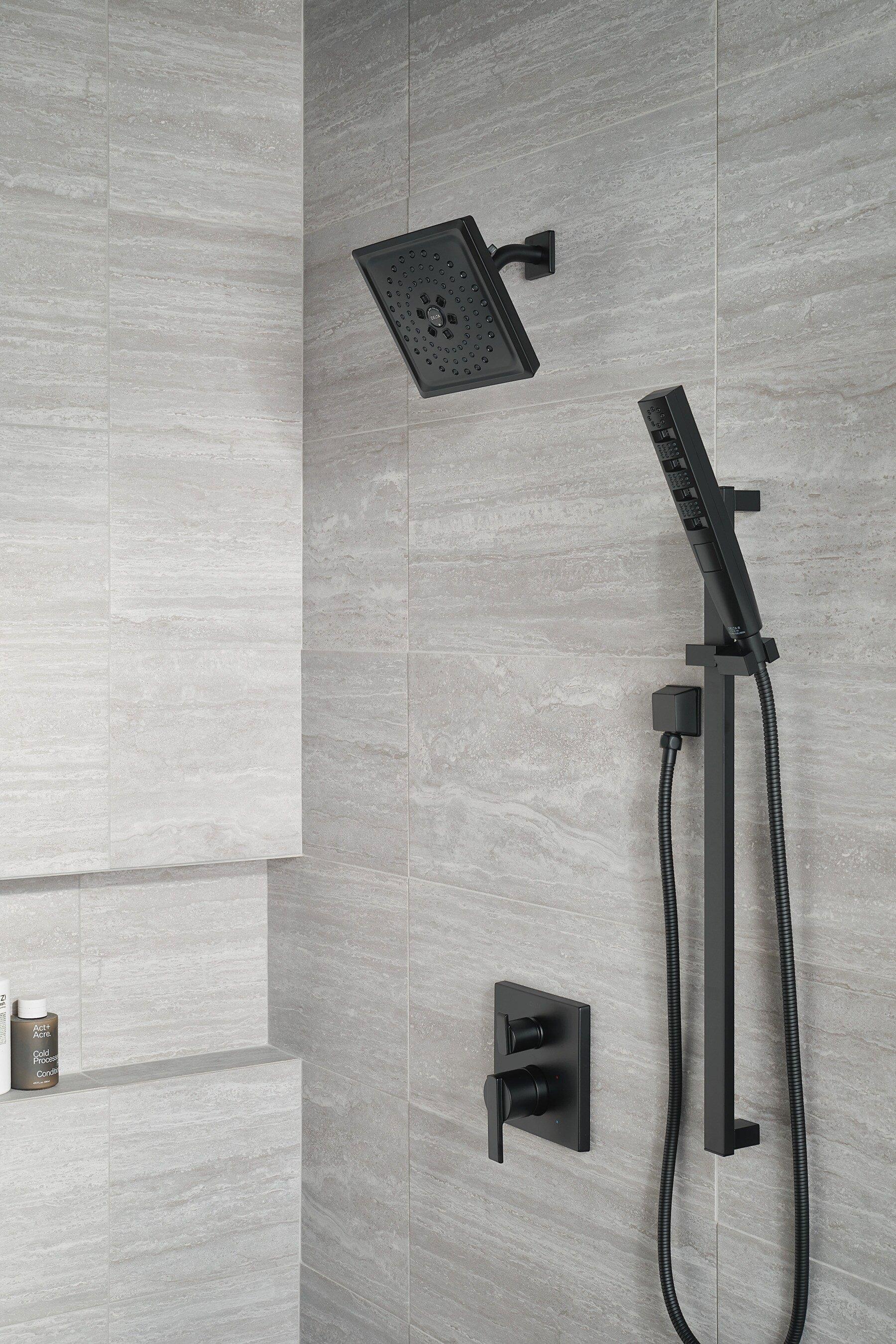 Delta Faucet Matte Black 1/2 in. FNPT x MNPSM Solid Brass Elbow 