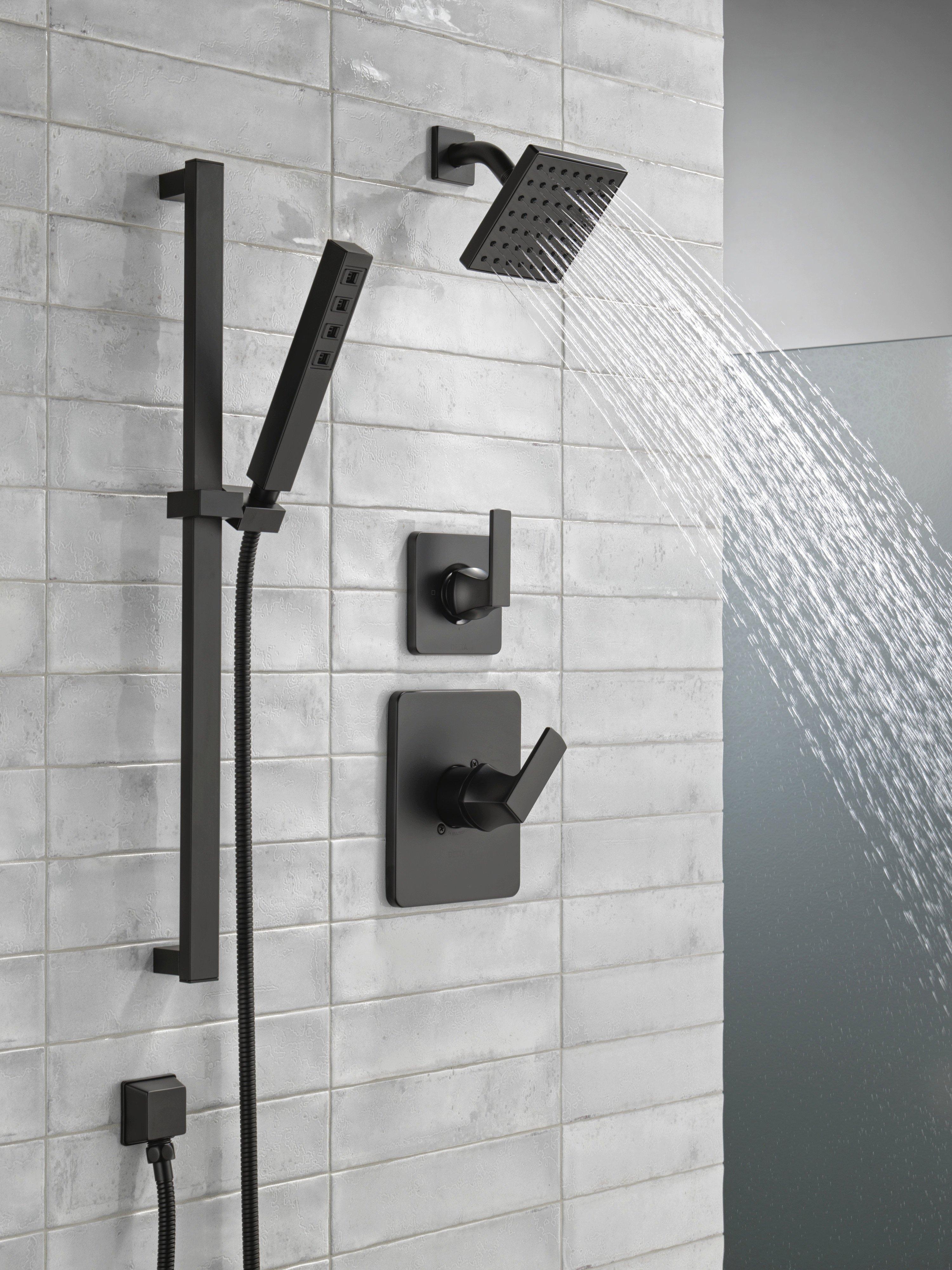Delta Faucet Matte Black 1/2 in. FNPT x MNPSM Solid Brass Elbow 