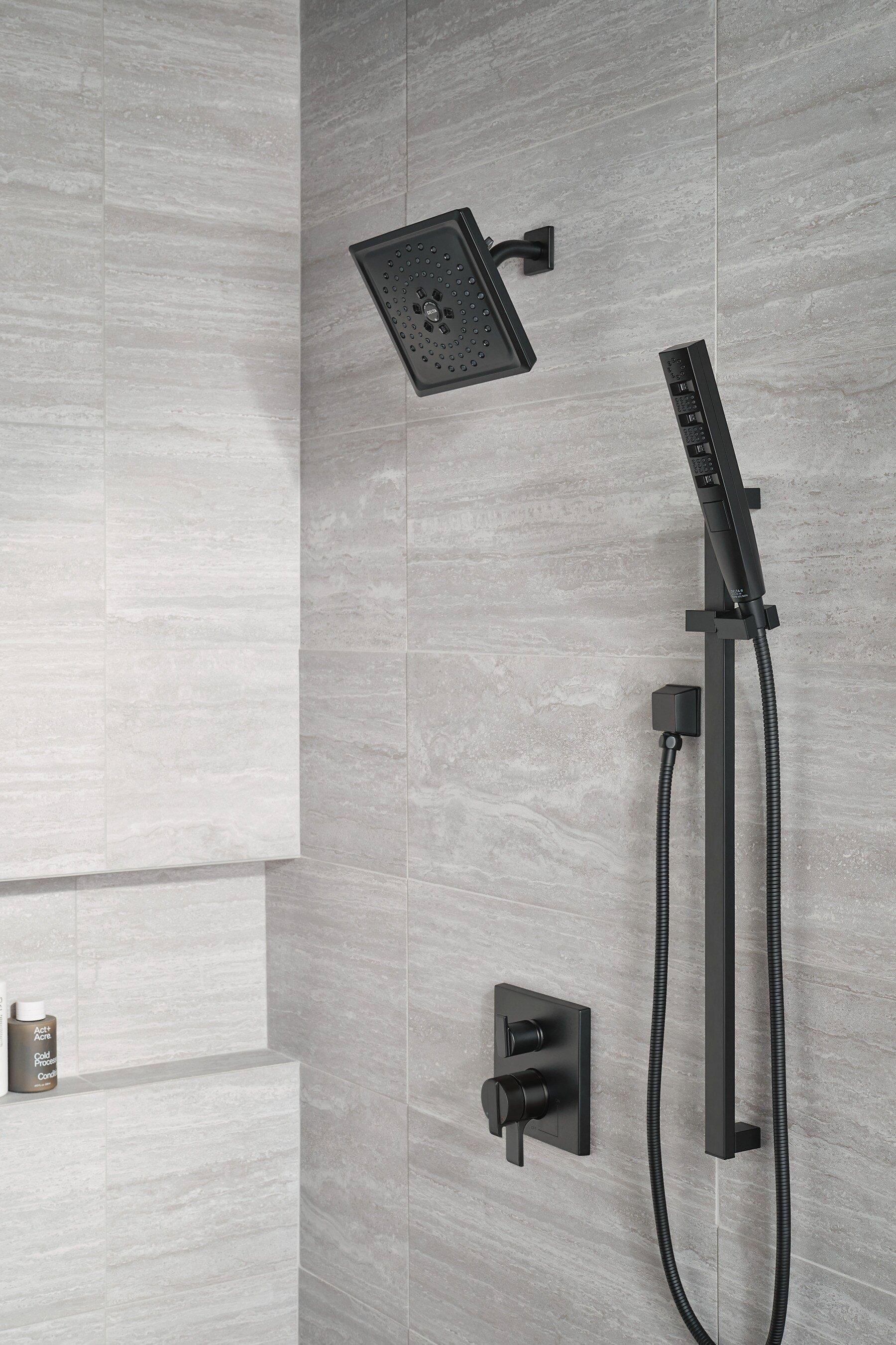 Delta Faucet Matte Black 1/2 in. FNPT x MNPSM Solid Brass Elbow 