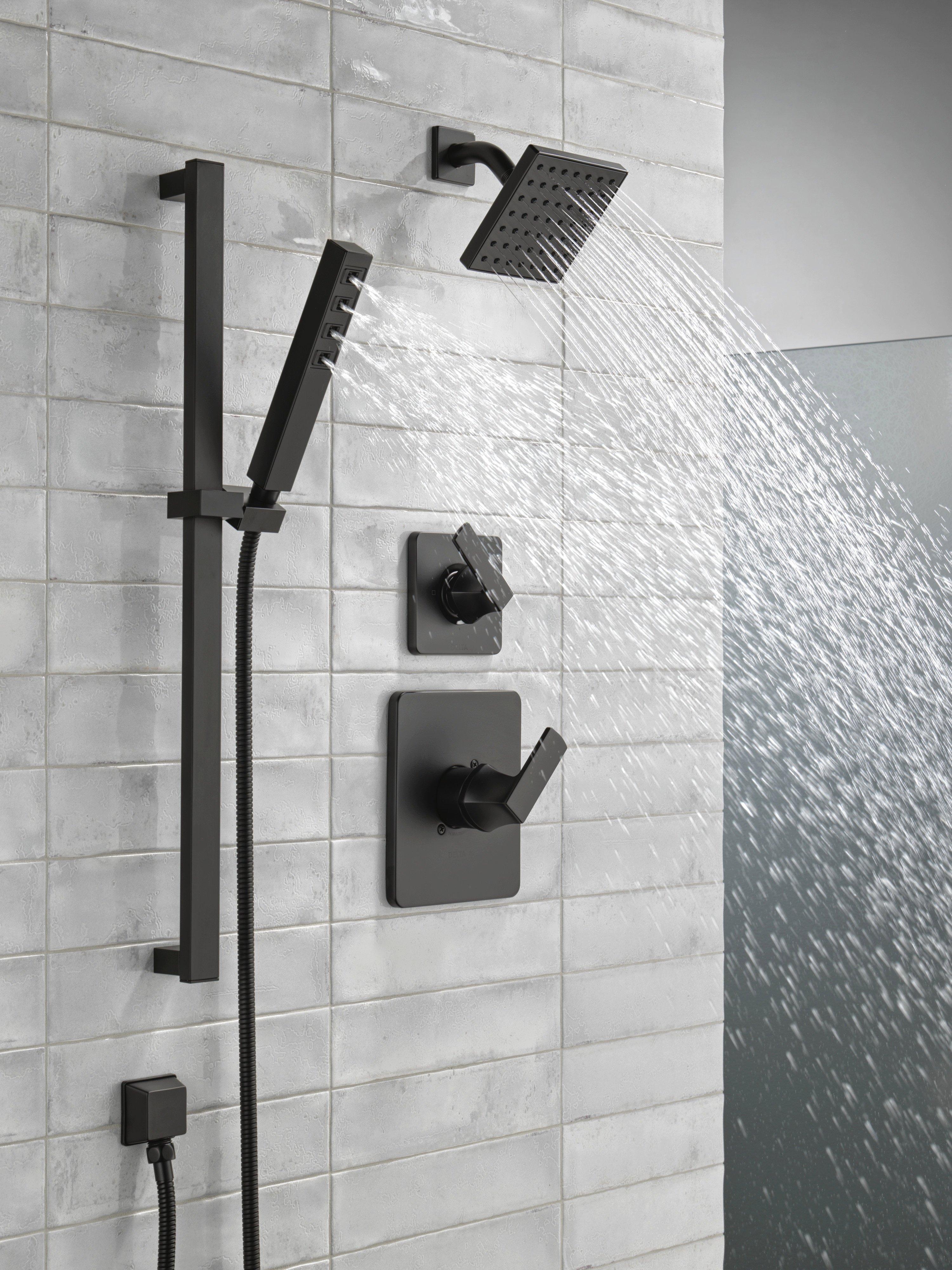 Delta Faucet Matte Black 1/2 in. FNPT x MNPSM Solid Brass Elbow 