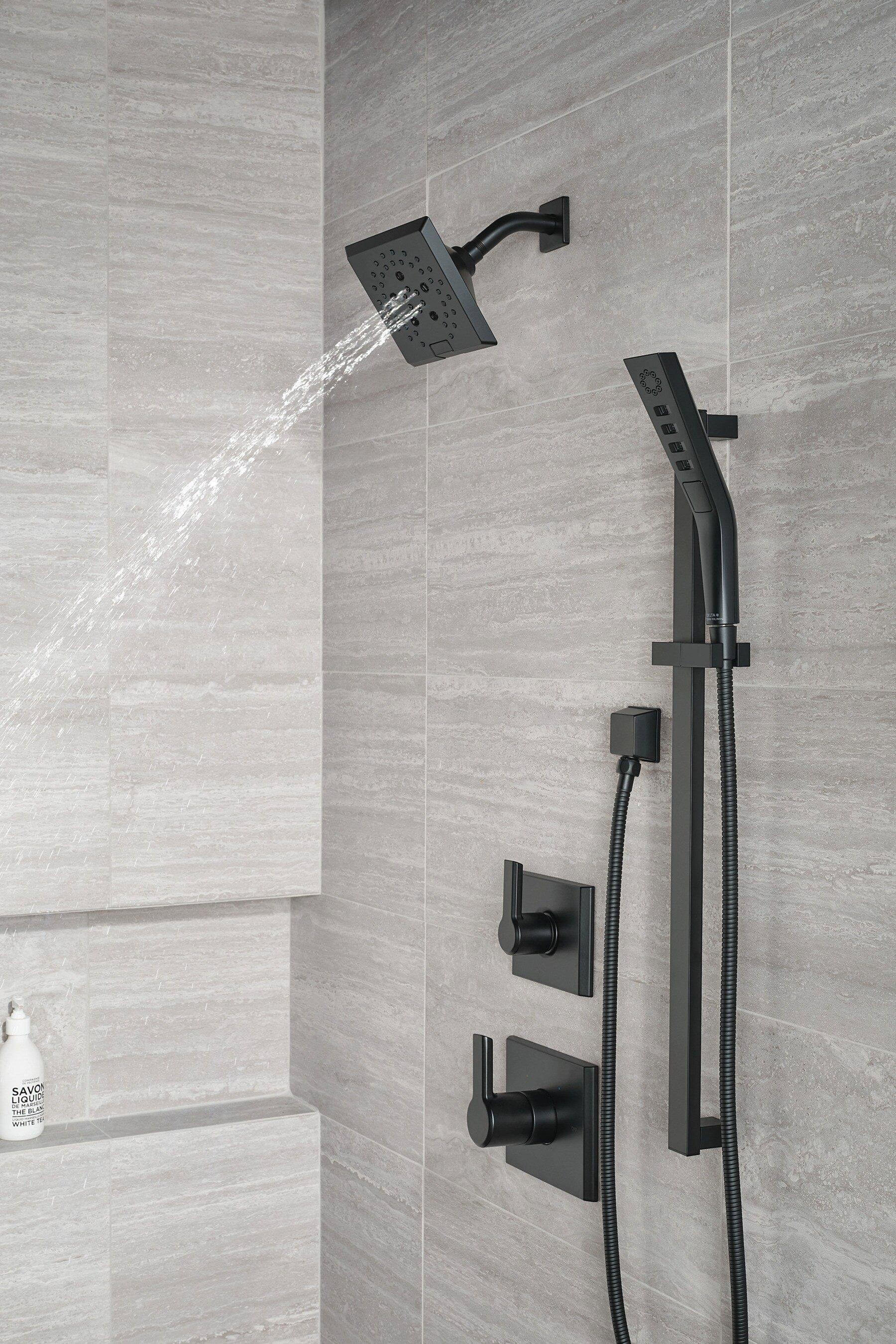 Delta Faucet Matte Black 1/2 in. FNPT x MNPSM Solid Brass Elbow 