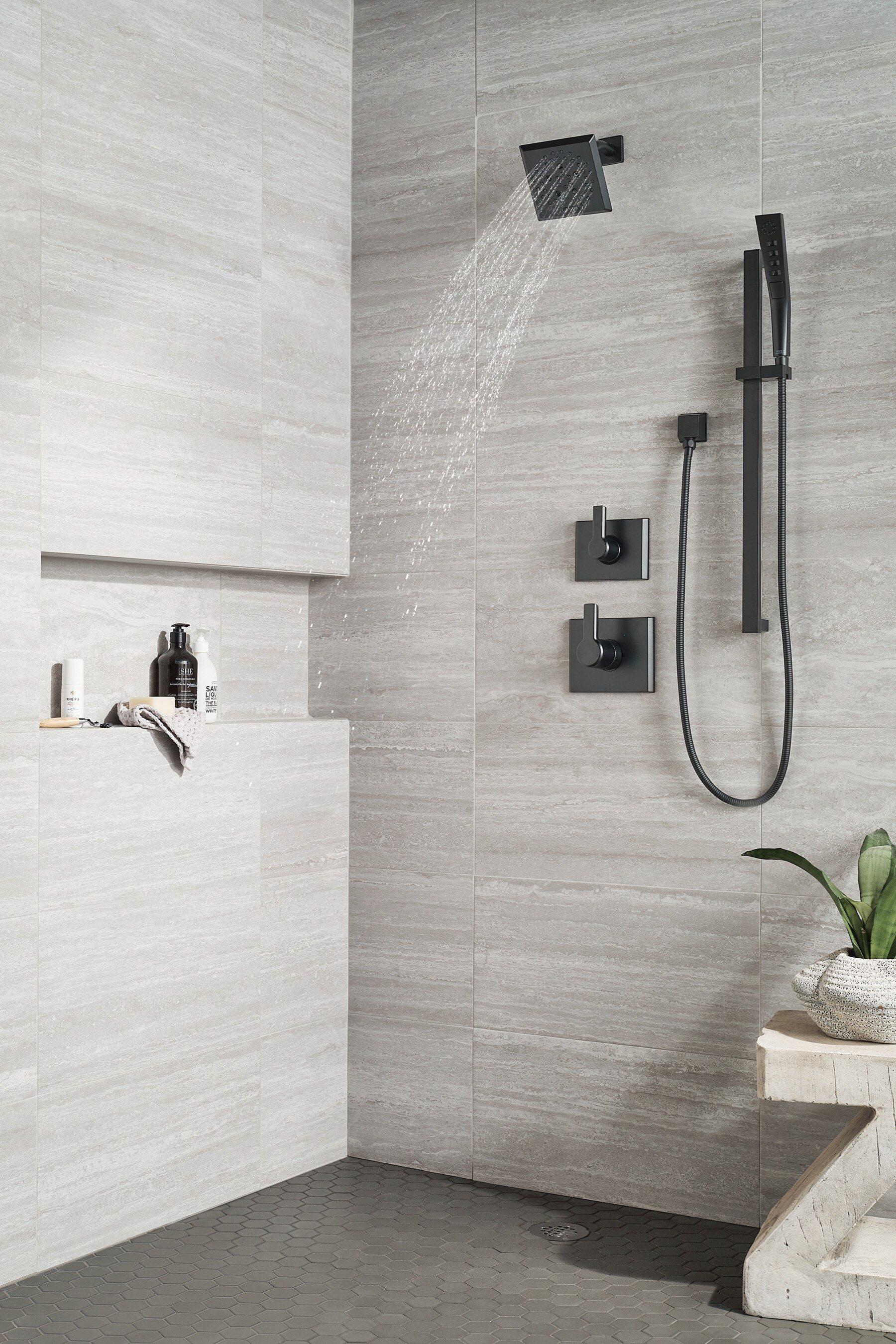 Delta Faucet Matte Black 1/2 in. FNPT x MNPSM Solid Brass Elbow 