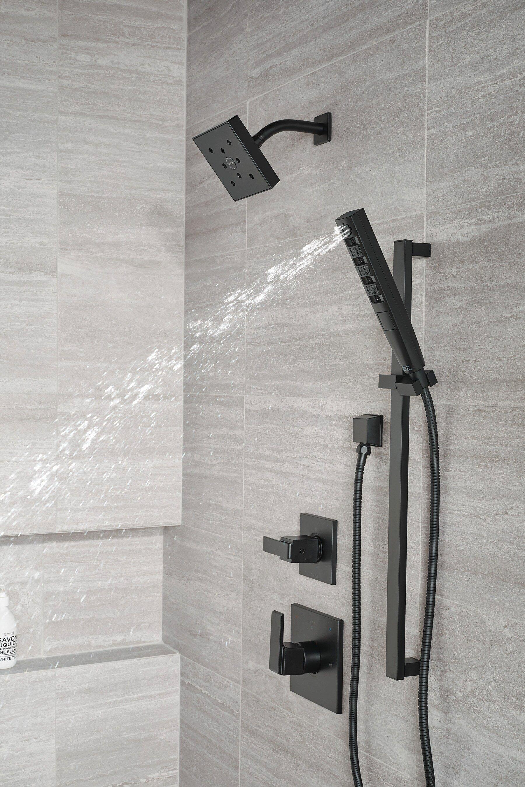 Delta Faucet Matte Black 1/2 in. FNPT x MNPSM Solid Brass Elbow 