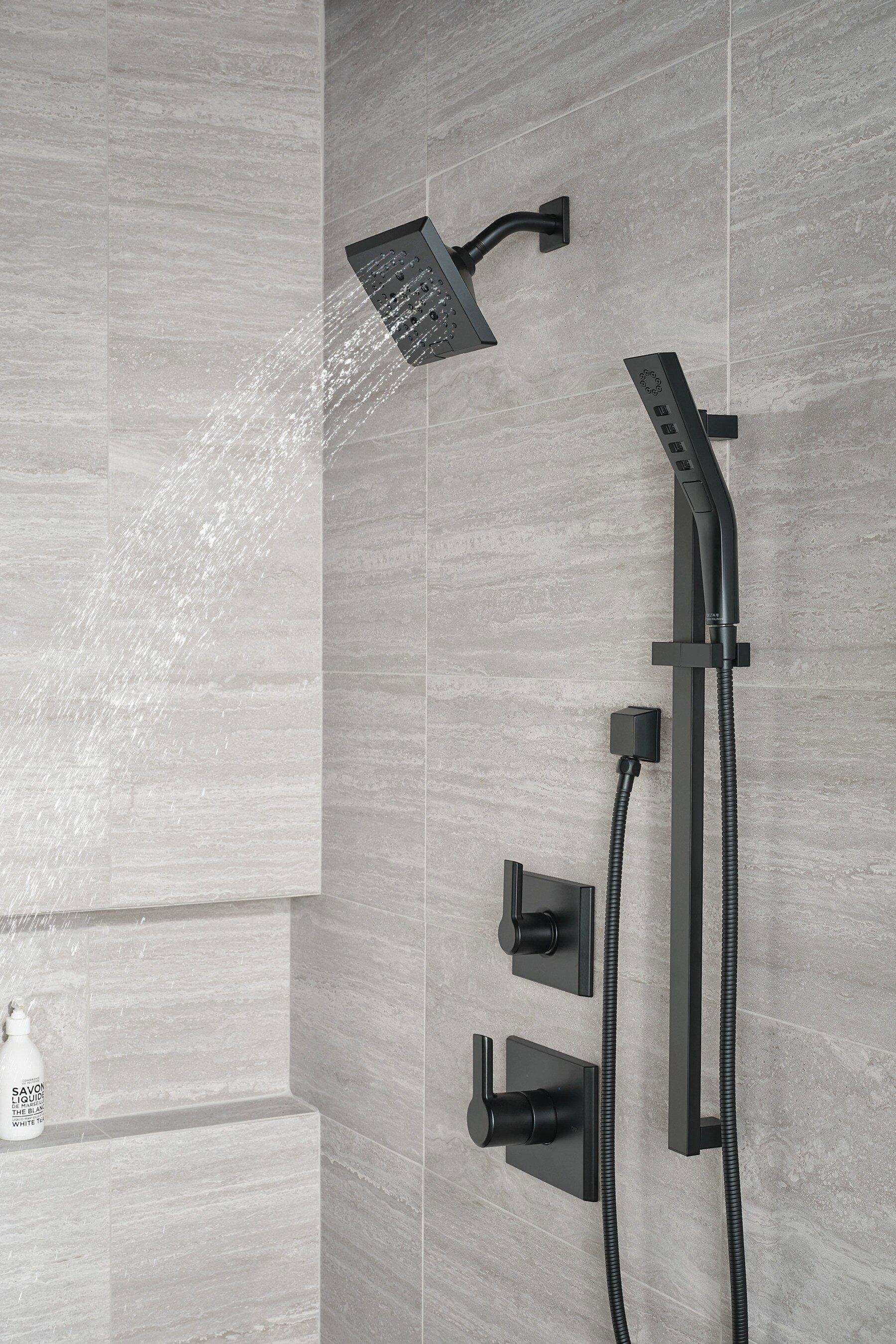 Delta Faucet Matte Black 1/2 in. FNPT x MNPSM Solid Brass Elbow 