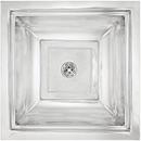 Linkasink Polished Stainless Steel 16 x 16 in. Drop-in and Undermount Metal Bar Sink 