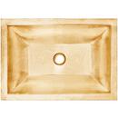 Linkasink Satin Unlacquered Brass 20-1/4 x 14-1/4 in. Drop-in and Undermount Stainless Steel Bar Sink 