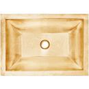 20-1/4 x 14-1/4 in. Drop-in and Undermount Stainless Steel Bar Sink in Satin Unlacquered Brass