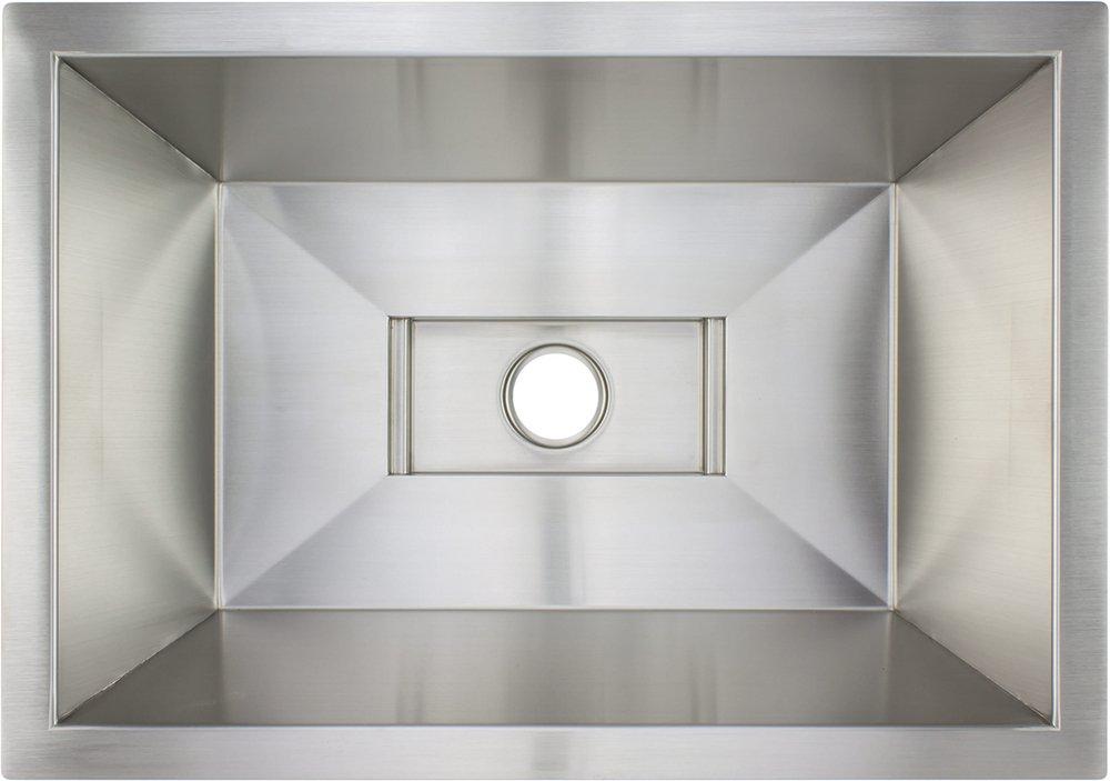 Linkasink Satin Stainless Steel 20 x 14 in. Drop-in and Undermount Bar Sink 