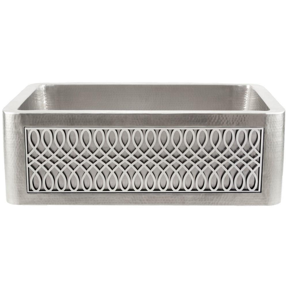 Linkasink Satin Stainless Steel 30 x 20 in. Stainless Steel Single Bowl Farmhouse Kitchen Sink 
