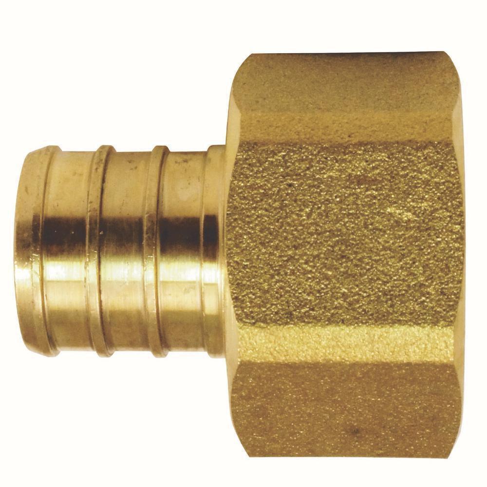 Apollo Valves Brass PEX Crimp x FPT Swivel Adapter 