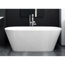 58-3/4 x 29-1/8 in. Freestanding Bathtub with Center Drain in Englishcast™ White