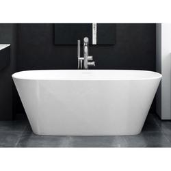 58-3/4 x 29-1/8 in. Freestanding Bathtub with Center Drain in Englishcast&trade; White