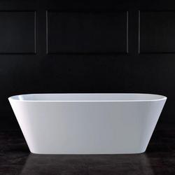 65 x 28-5/8 in. Freestanding Bathtub with Center Drain in Englishcast&trade; White
