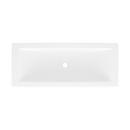 36 in. Dual Mount Rectangular Bathroom Sink in White