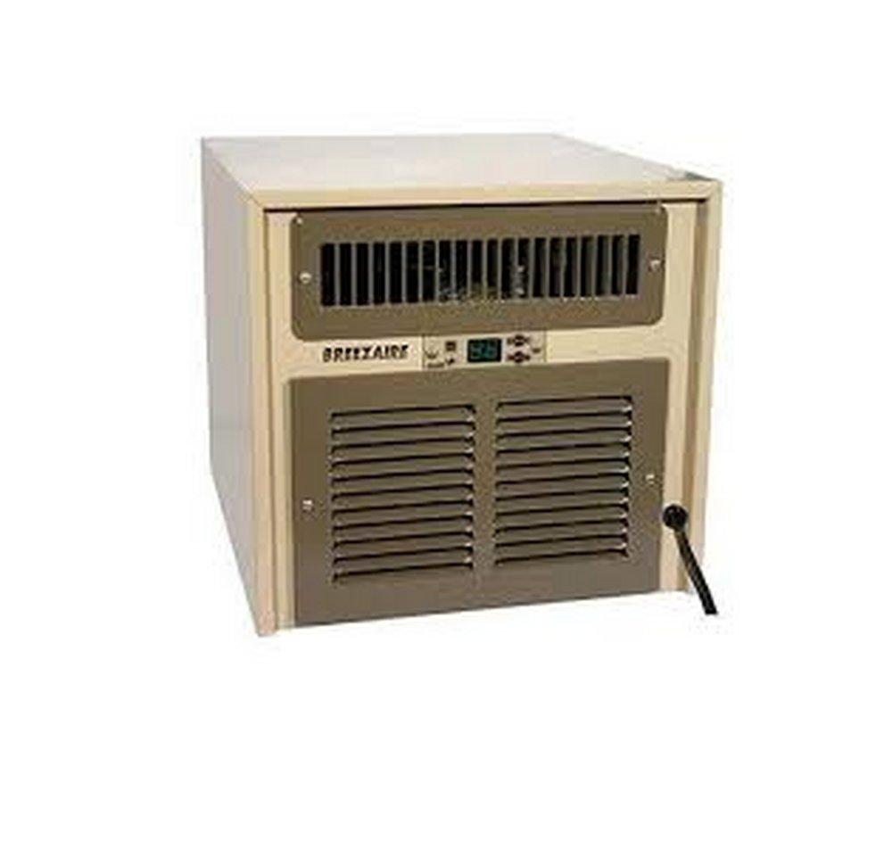 Breezaire Products Company Beige Flush Mount and Wall Mount Compact Through-The-Wall Wine Cooling Unit in Beige 