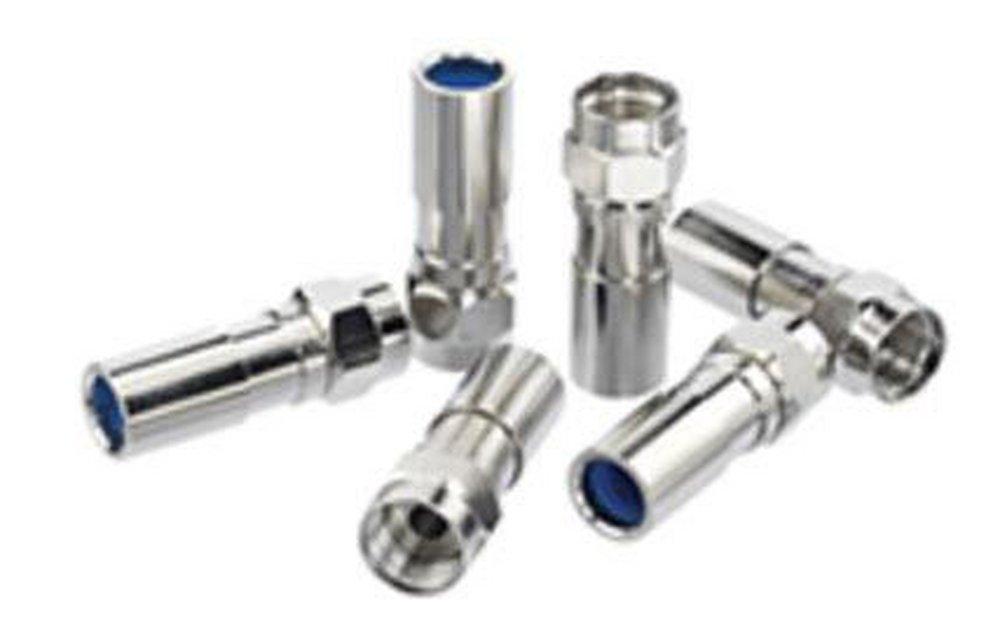 Ideal Industries Nickel Plated F-Type Compression Connector in Nickel Plated 