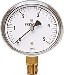 Wal-Rich Black Diaphragm Gas Pressure Test Gauge 