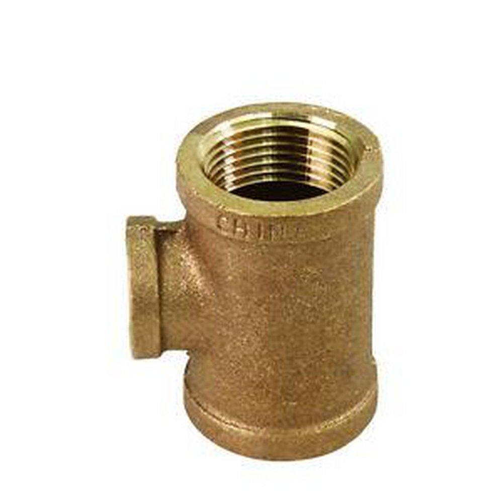 Threaded Brass Bullhead Reducing Tee 