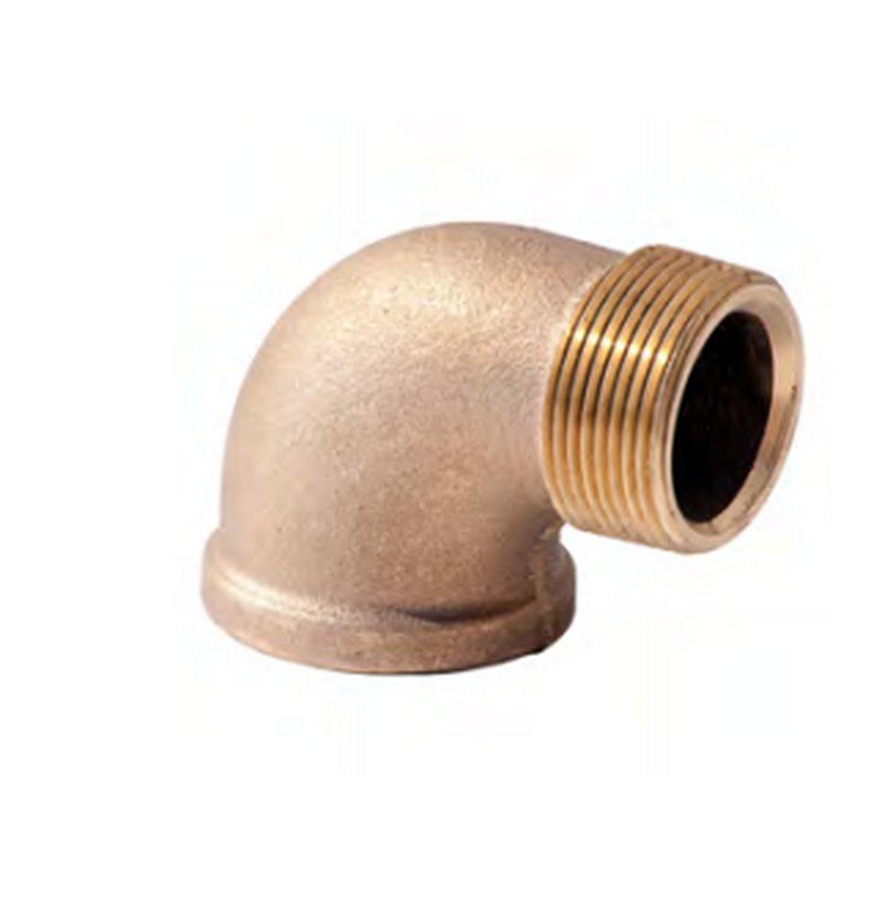 MNPT x FNPT 125# Schedule 40 Standard Global Brass 45 Degree Street Elbow 