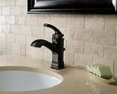 Moen Mediterranean Bronze Single Handle Monoblock Bathroom Sink Faucet 