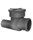6 in. Cast Iron No Hub Backwater Sewer Valve with Bolted Cover