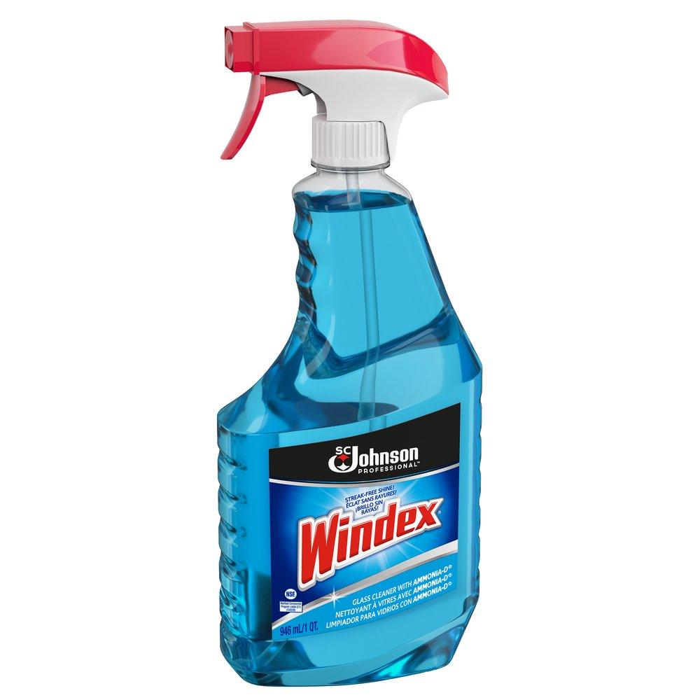 Windex Blue Floral Scent Trigger Sprayer Glass Cleaner 