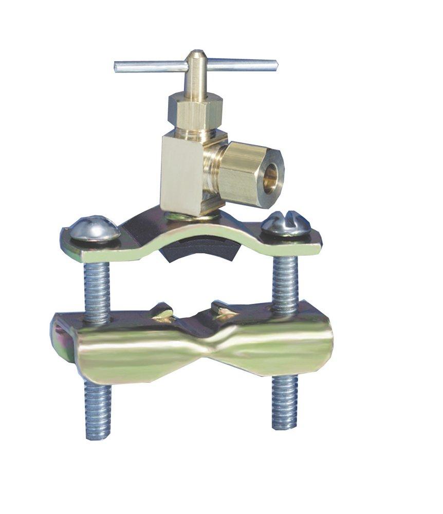 Supco Copper Hydronic Line Tap Valve Compression Brass 