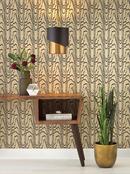 Fredrick Ramond Heritage Brass/Satin Black 10 in. 100W 1-Light Medium E-26 Incandescent Pendant 