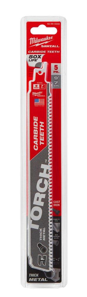 Milwaukee&reg; Silver 7 TPI Reciprocating Saw Blade 5 Pack 