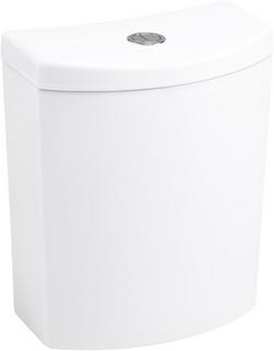 1.1 gpf/1.6 gpf Dual Flush Toilet Tank in White