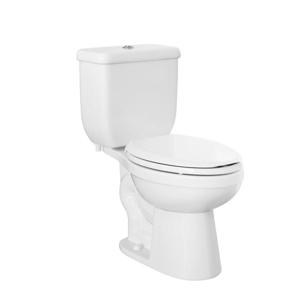PROFLO&reg; White 1.6 gpf Elongated Closet Push Button Toilet Tank 